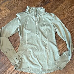Olive Green Women's 3/4 zip